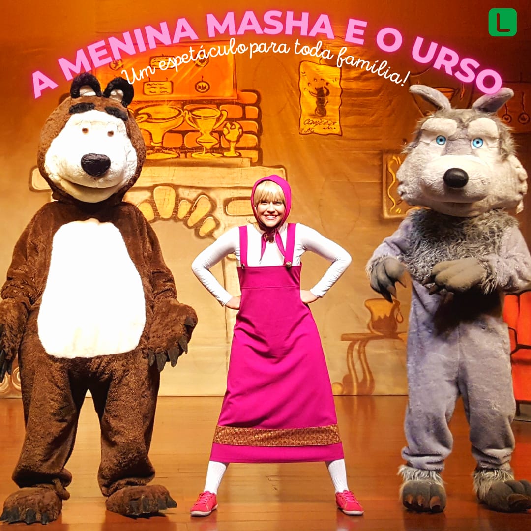 O espetáculo infantil “A Menina Masha e o Urso” no Teatro da PUC em Goiânia