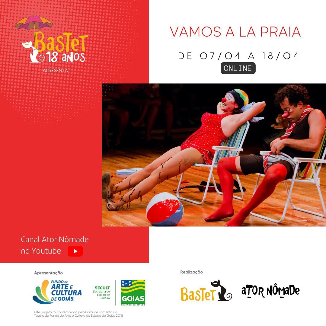 Projeto Bastet 18 anos exibe “Vamos a la Praia” adaptado ao digital