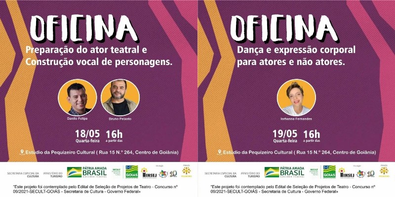 Cia Flor do Cerrado abre as inscrições para a oficinas gratuitas