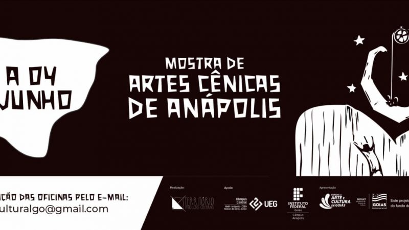 Mostra de Artes Cênicas de Anápolis acontece de 01 à 04 de junho com 15 espetáculos e oficinas gratuitas