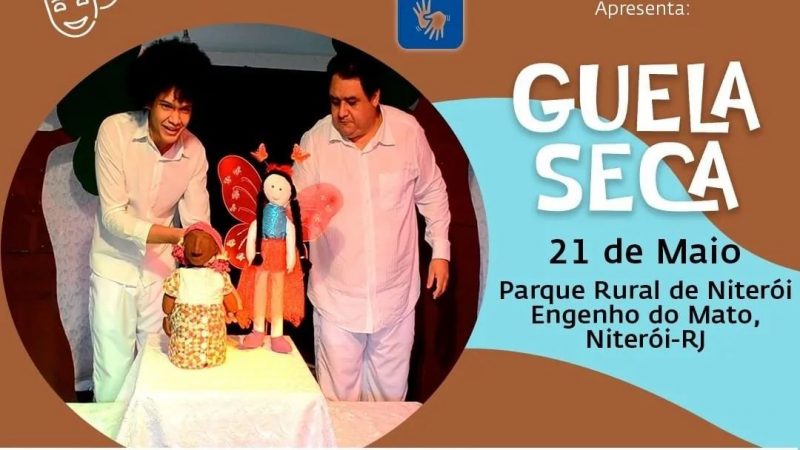 “Guela Seca” do Teatralmente em apresentação gratuita em Niterói – RJ