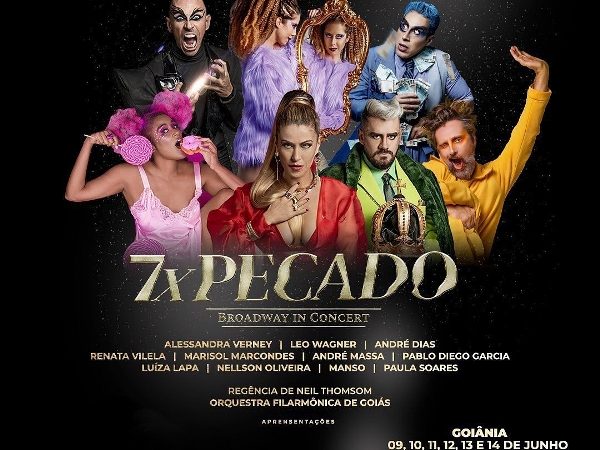 Musical 7x Pecado – Broadway in Concert, no Teatro Escola Basileu França com entrada gratuita