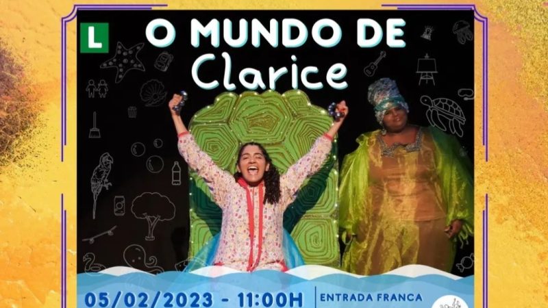 “O Mundo de Clarice” do Coletivo Tônus com entrada gratuita na cidade de Goiás