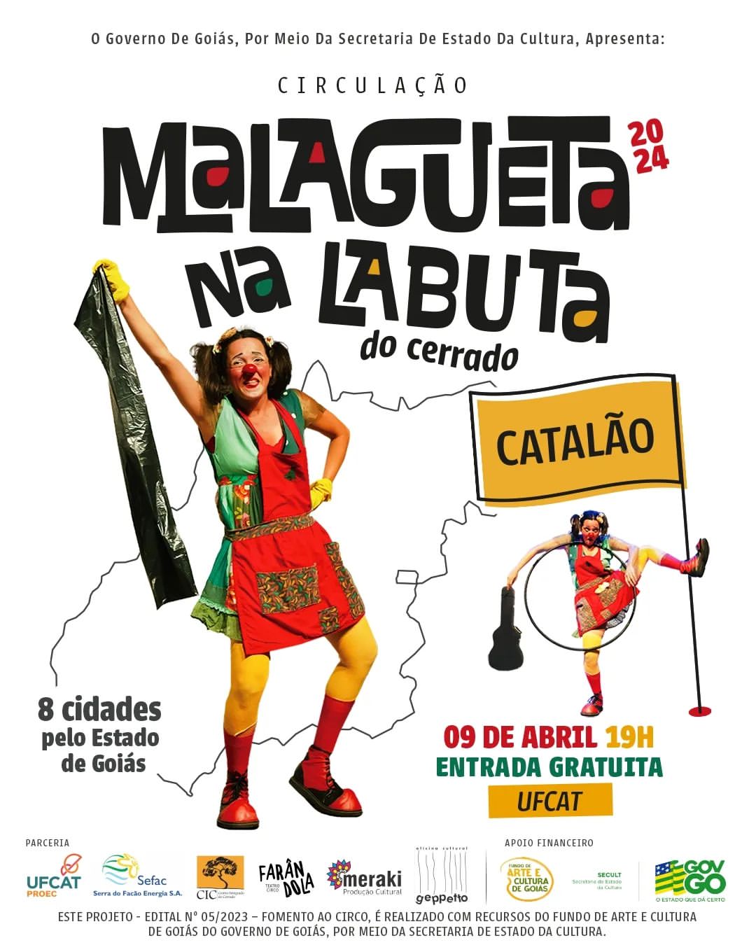 “Malagueta na Labuta do Cerrado” encerra circulação com apresentação gratuita em Catalão