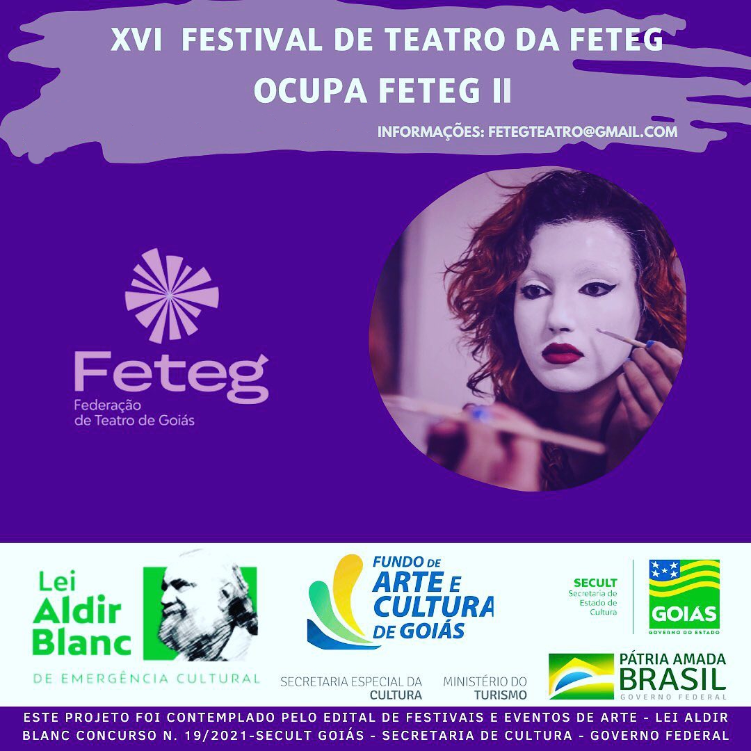 Começa amanhã, 26 de maio, o Festival da FETEG com 02 espetáculos gratuitos