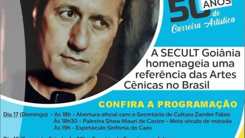 Mostra Mauri de Castro celebra 50 anos de carreira do ator goiano